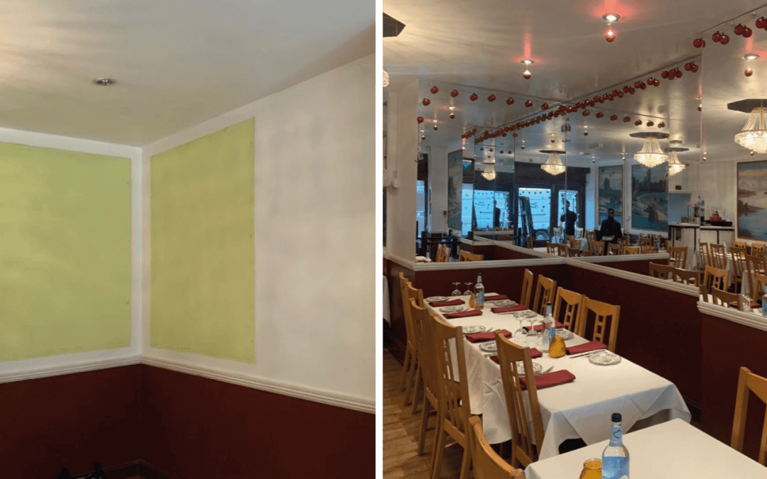 Restaurant Mirrors Fitted in Brick Lane, London