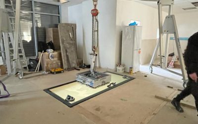 Tempered walk on glass