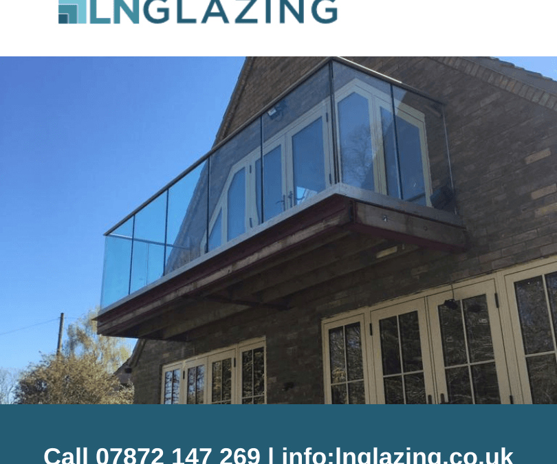 A beautiful installation of a contemporary glass balustrade to a balcony